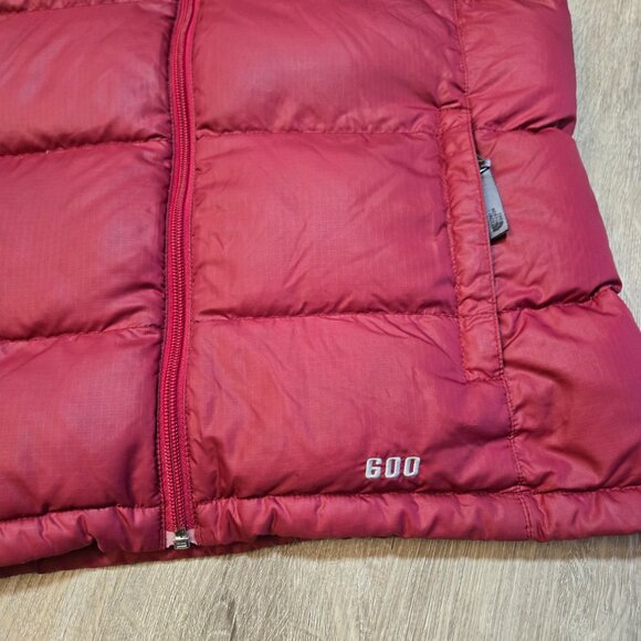 The North Face Girl's Size Large Down Maroon Gray Series 600 - Picture 6 of 10